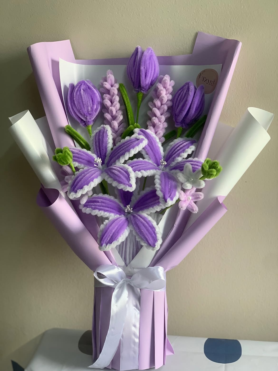 Purple Lavender Handmade Flower Bouquet 💜