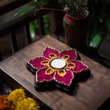 Regal Star String Art Tealight Holder For Diwali - Set of 3