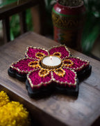 Regal Star String Art Tealight Holder For Diwali - Set of 3