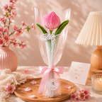Single Everlasting Bloom Crochet Collection – Pink Lily, Yellow Bud, Sunflower & Daisy