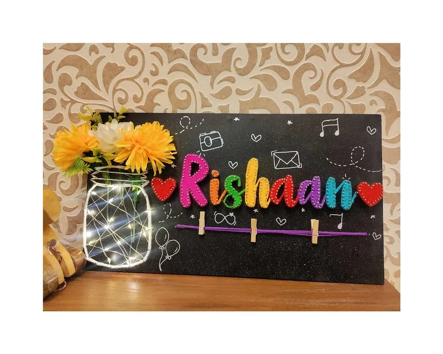 Single Name String Art Name Plate – BlessGifters