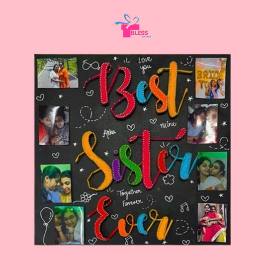 Sisterhood Stories – Custom Photo Collage String Art Frame