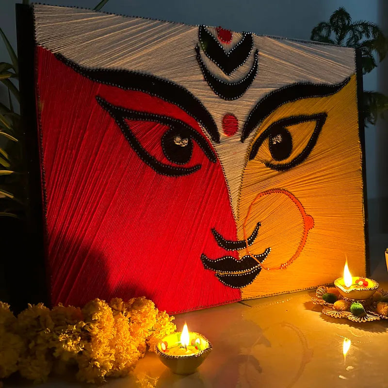 String Art With Durga Shakti, Make Your Festival Unique