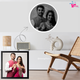 Unique Handmade string art portrait gift for wedding