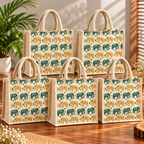 Traditional Elephant Print Tote Bag