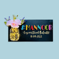 Unique String Art Couple Hashtag Nameplate with Lights