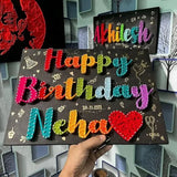 Colorful String Art Nameplate A Special Gift for Birthday