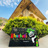 Panda Vibes – Handmade Colorful String Art Nameplate