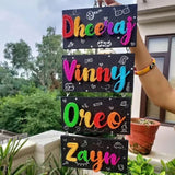 Customized String Art Family Nameplate for Your Home