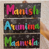 Customized String Art Family Nameplate for Your Home