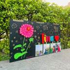 Unique Handmade Flower Name Plate, perfect gift for every occasion