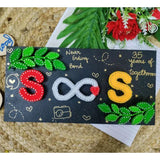 Infinite Love String Art Name Plate for Couple