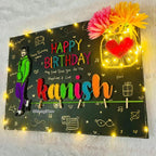Shining Wishes – Handmade Birthday String Art Nameplate