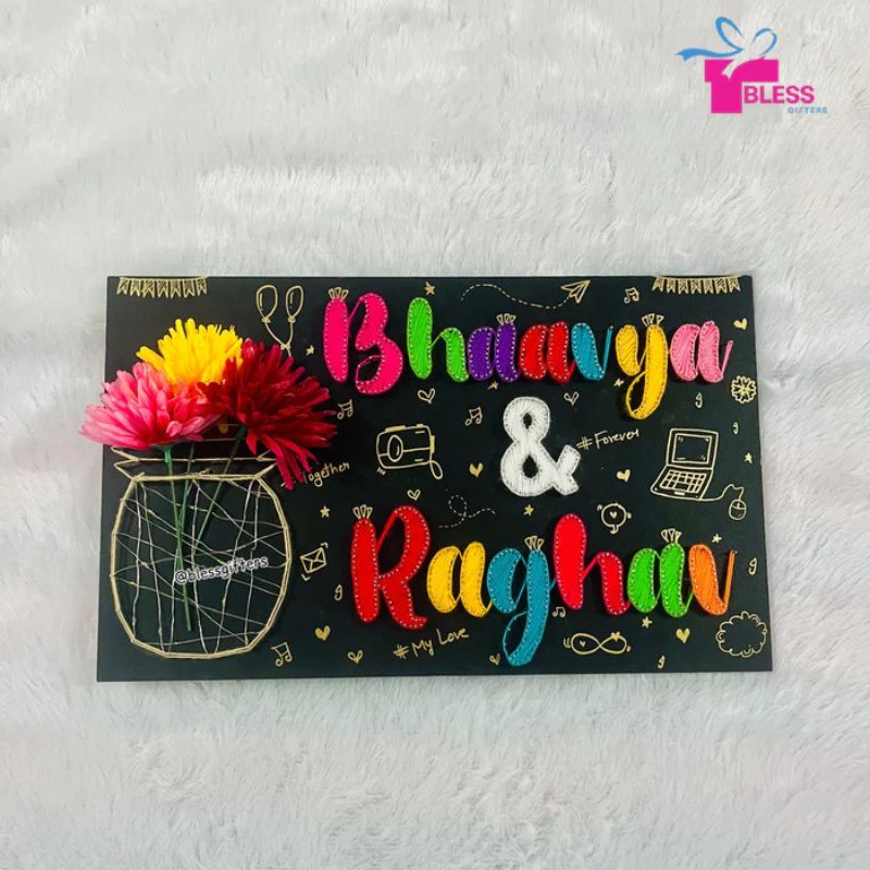 Together in Threads – A Memory Nameplate for Couples
