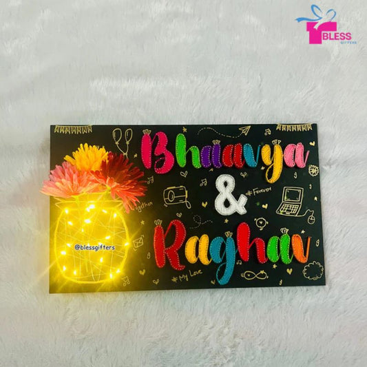 Together in Threads – A Memory Nameplate for Couples