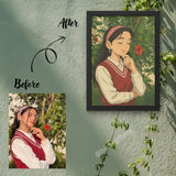 Personalized Ghibli Cartoon Frame – Unique Gift & Home Decor Item