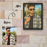 Elvish x Ghibli Magic – Personalized Frame for True Hustlers