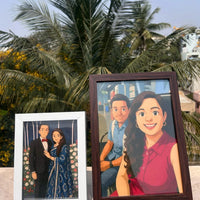 Unique Ghibli Art Frame – Perfect for Couples in Love: Set of 2 Piece