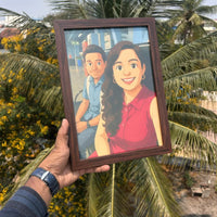 Personalized Ghibli Art Frame – Turn Your Love Story Into Magic