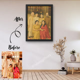 Family Frame in Ghibli - Adorable Custom Illustration Frame