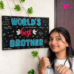 World's Best Brother: Personalized Raksha Bandhan String Art for Your Brother