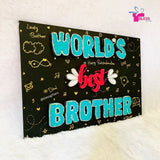 World's Best Brother: Personalized Raksha Bandhan String Art for Your Brother