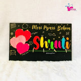 Emotional Raksha Bandhan String Art Gift for Sister With Fairy Lights