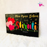 Emotional Raksha Bandhan String Art Gift for Sister With Fairy Lights