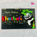 Cute Panda String Art Nameplate | Special Rakhi Gift for Her