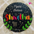 Round Shape Raksha Bandhan String Art Nameplate for Your Sister