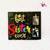 Best Sister Frame – Rakhi String Art with Photo Hangings