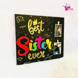 Best Sister Frame – Rakhi String Art with Photo Hangings