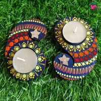 Hand-Painted Paisley Tealight Holders (Set of 50)