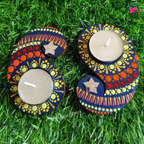 Hand-Painted Paisley Tealight Holders (Set of 50)