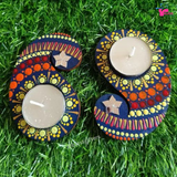Hand-Painted Paisley Tealight Holders (Set of 50)