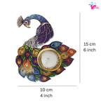 Hand Painted Peacock Tea Light Holders (Set of 50)
