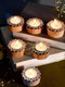 Wooden Block Print Rangoli Tealight Holders for Diwali (Set of 50)
