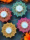Colorful Mandala Tealight Holder Set - Brighten Up Your Diwali (Set of 50)