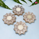 Traditional Mandala Design Tealight Holder, Perfect for Home & Pooja (Set of 25)