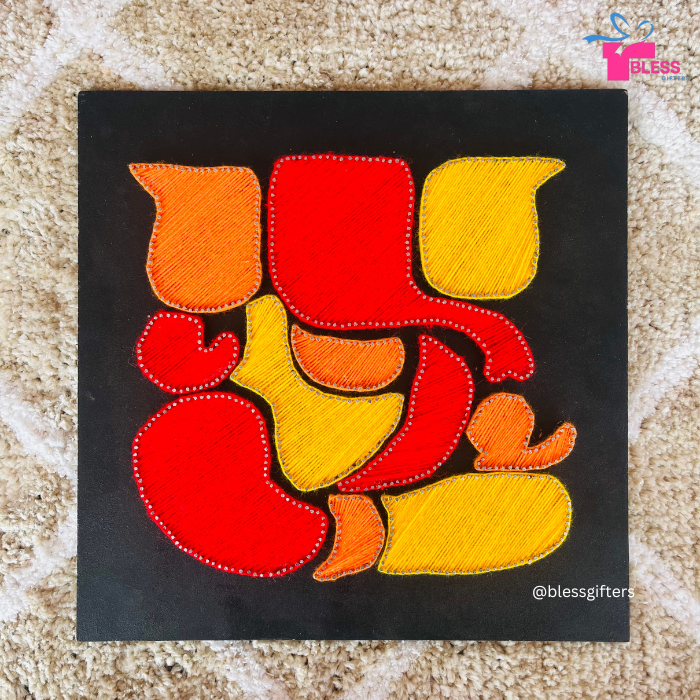 Ganesha String Art for Room Decor - Blessings in Thread 🙏