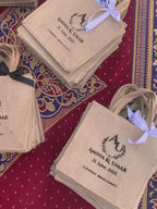 Customized Jute Bag with Logo Printing | Promotional Gift Bag | Set of 25 Pieces
