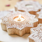 Traditional Mandala Design Tealight Holder, Perfect for Home & Pooja (Set of 25)