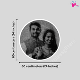 Unique Handmade string art portrait gift for wedding