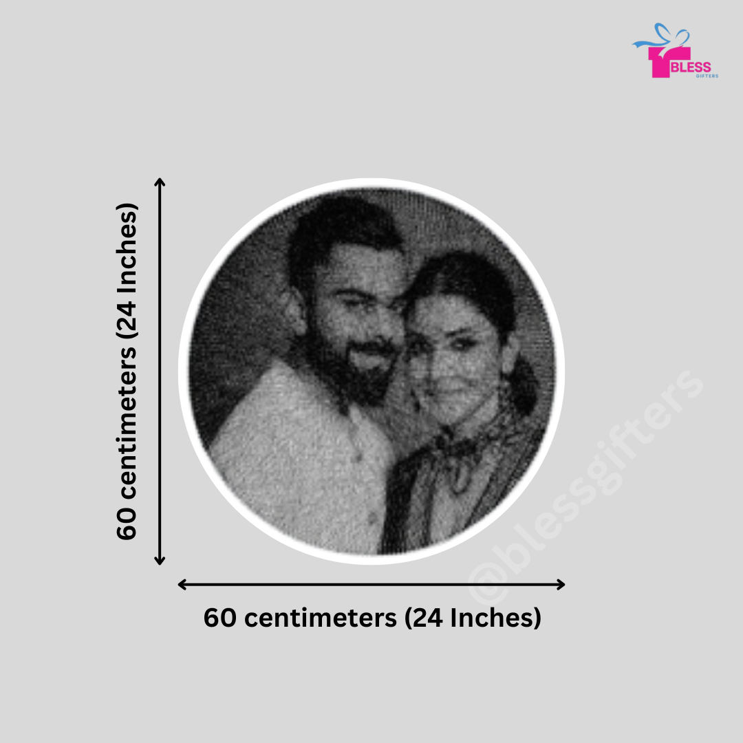 Portrait string art for couples like Virat and Anushka